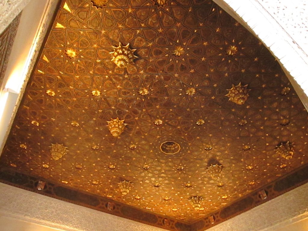 Techo del gabinete de Pilatos/coiffered ceiling in the Pilates' room